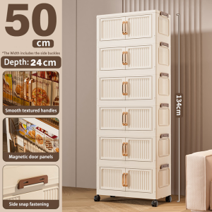 40-80cm Lowest Price Multipurpose Foldable Storage Cabinet Living Room Removable Stackable Storage Box Almari Plastik