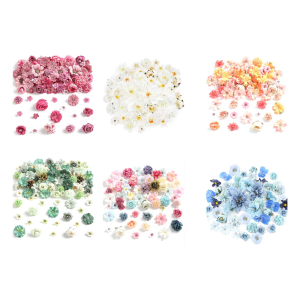 80Pcs 25-43mm Small Artificial Flower Heads For Wedding Table Centerpieces Floral Arrangements Baby Shower Decoration