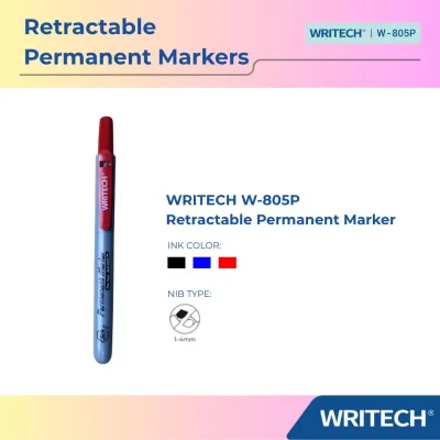 Writech W805P Retractable Permanent Marker