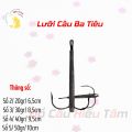 3c Lưỡi câu cá, lưỡi câu 3 Tiêu có ngạnh săn hàng ,câu ba tiêu đánh ba tiêu câu quăng câu mạng. 