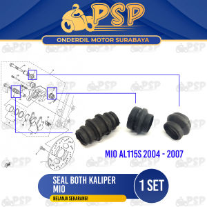 Seal Both Kaliper Mio (Harga Per Set Isi 3) - Karet Sil Siel Boot Bot But Caliper Usus Cakram Yamaha