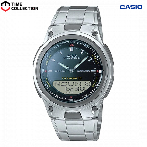 Casio Digital Analog AW-80D-1AVDF Watch for Mens w/ Year