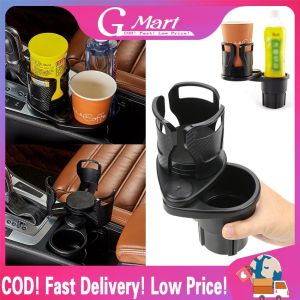 Car Drinking Bottle Holder 360 Degrees Rotatable Water Cup Holder Sunglasses Phone Organizer Storage Car Interior Accessories Car-Cup-Holder