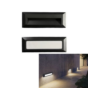Surface Mounted LED Stair Step Light 6W 9w Waterproof Modern Alloy Sconces Wall Lamp for Porch Staircase Hotels Garden Pathway