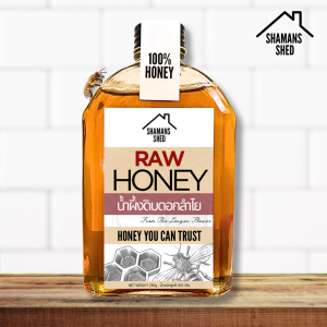 RAW HONEY (คอมโบแพ็ค) น้ำผึ้งแท้ธรรมชาติ 100% (360g) – ชุด 3 ขวด – ไม่เติมน้ำตาล ไม่มีสารปรุงแต่ง ผ่านการทดสอบจากแล็บ