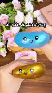 2026 Dumpling Squishy ToySlow Rising Soft Squeeze Ball with Cute Expressions Sensory Fidget with Free Box