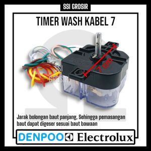 Timer Mesin Cuci untuk Pencuci Wash 7 Kabel Universal Denpo Electrolux