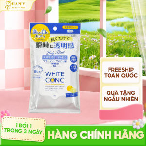 Khăn Ướt Làm Sạch Dưỡng Trắng Sáng Da White Conc Brightening Body Sheet ( 18 Tờ/Gói )