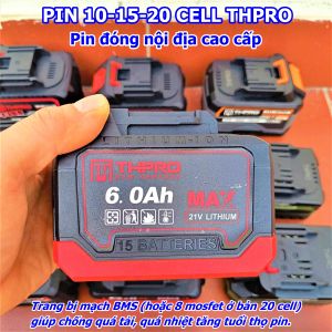 Pin đóng THPRO cao cấp chân phổ thông đủ loại cell bao bền chuyên dụng cho thợ