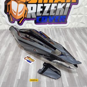Win - Cover Body Bodi Belakang Sepasang Jupiter Z 2010 Robot Hitam + Cover Stop