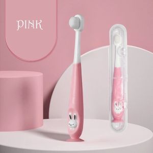 SCCS~Bunny Designed Toothbrush Soft Silicone Bristle Oral Care for Kids With high-grade plastic box