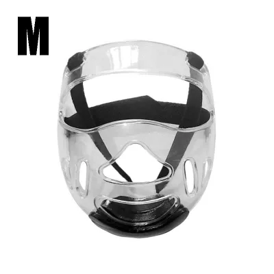 Unisex Clear Taekwondo Face Shield Taekwondo Helmet Cover Removable