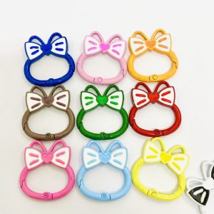 ห่วง ห่วงล็อคสปริง รูปทรง กระต่าย โบว์ ห่วง ขนาด 30mm สำหรับ งานฝีมือ DIY เครื่องประดับ