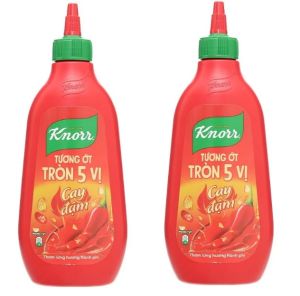 Combo 2 Chai - Tương Ớt Knorr Tròn 5 Vị chai 450g