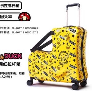 Vali Du lịch Vịt kéo Bduck Chính hãng kiêm xe ngồi cho bé Vali Kitty xe kéo bé ngồi thoải mái ship hỏa tốc HCM