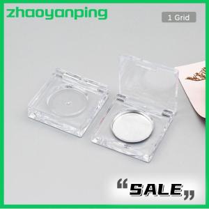 zhaoyanping Square Empty Eyeshadow Palette Plastic Cosmetic Container Clear Makeup Case