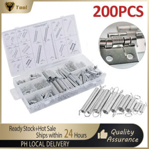 200PCS Spring Assortment Set 20 Specifications Zinc Plated Compression and Extension Springs for All Types of Home Repairs and DIY Projects