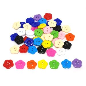 100 pcs flower buttons size 15mm mix colors butang bunga 15 mm