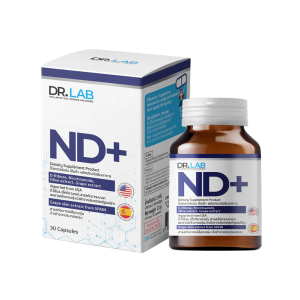 DR.LAB ND+ ผลิตภัณฑ์เสริมอาหาร ชะลอวัย เสริมพลังงาน หลับลึก หลับง่ายผ่อนคลาย 700mg D-Ribose CoQ10 (1ขวด30แคปซูล)