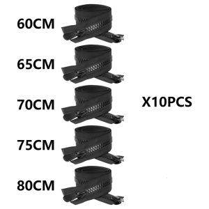 10 cái chịu lực cao dây kéo tách Dây Kéo Màu Đen dây kéo 60/65/70/75/80cm lớn dây kéo
