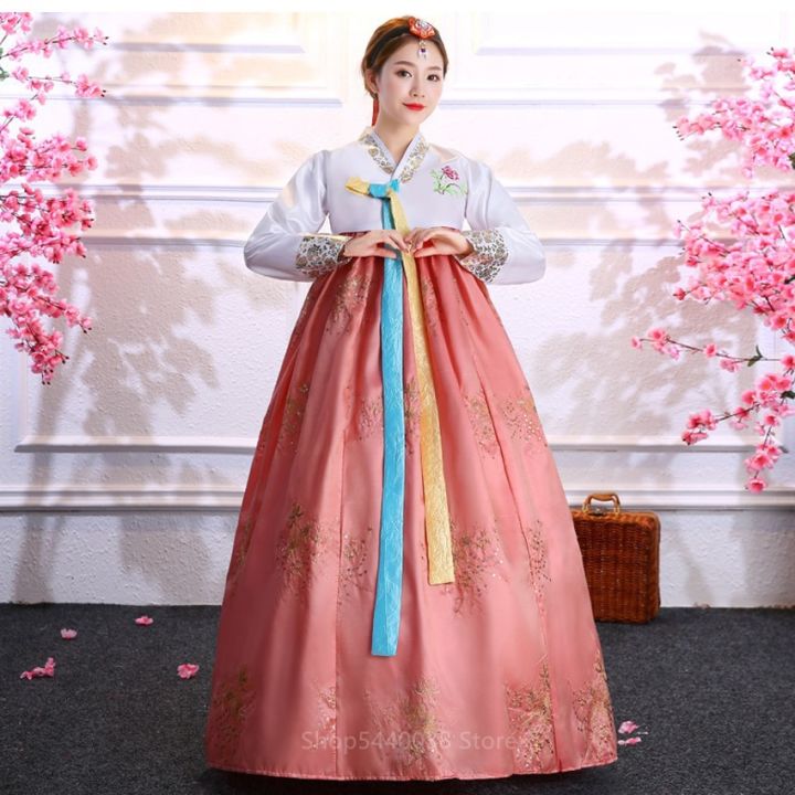Korean National Costume For Hanbok Traditional Dress Korean - Main Image