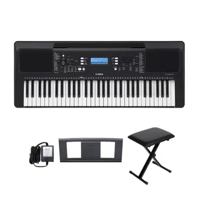 YAMAHA PSR-E383 Portable Keyboard คีย์บอร์ดไฟฟ้ายามาฮ่า PSR-E383 แถมขาตั้ง Music Arms