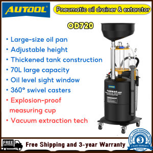 AUTOOL OD720 Pneumatic Oil Picker & Oil Pumping Machine 0.6-0.8bar Pneumatic Oil Extracting Machine Waste Oil Recovery Machine