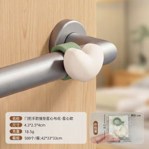Door Handle Impact Pad Cartoon Silicone Door Stopper Portable Silent Punch-free Anti-Shock Doorknob Bumper Pad for Bedroom Decoration