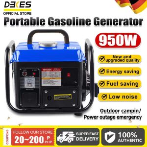 DEKES 4000W Portable Gasoline Generator 4 Stroke 220V 60HZ Household Outdoor Small Manual/Electric Start All-copper Generator