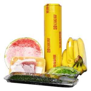 PVC Food Cling Film Food Grade Commercial Household Kitchen Storage Organization Fruit and Vegetable Stretch Film