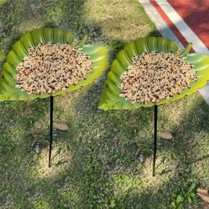Ground Bird Bath Feeders Removable Outdoor Feeders Garden Decoration for Outdoor Garden Ground