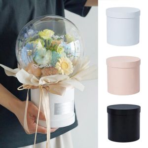 GIORGIONE Portable Cardboard Floral Bouquet Valentines Day Storage Flower Mother Day Packaging  Box Hug Bucket Gift  Boxes Flower Box