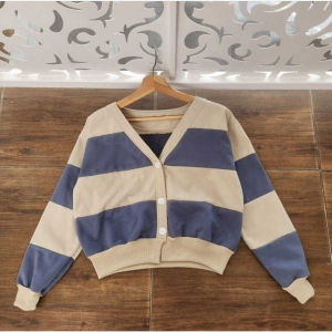 atasan wanita POP CROOPE BUTON SWEATER outer wanita - cadigan wanita premium