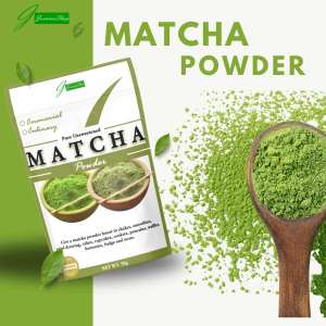 Unsweetened Pure Matcha Powder HRB 250g – Ideal for Beverages Baking and Smoothies