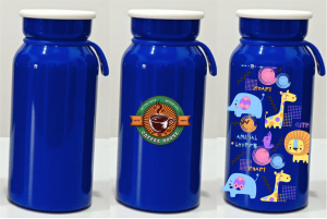 Tumbler Milky 400ml Cangkir kopi stainless Coffe Mug Hot & Cool Custom Printing UV