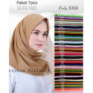 Paket 100ribu Dapat 7 Pcs Saudia Rawis Bisa Riquest warna