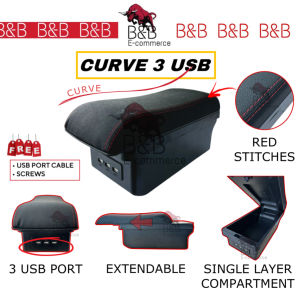 Car Arm Rest USB Port Armrest Console Axia Bezza Viva Myvi Aruz Persona VVT Saga New Iriz Exora BLM FLX Axia 2023