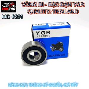 Vòng bi Bạc đạn 6201 YGR có 2 nắp chặn bằng nhựa tổng hợp sản phẩm chất lượng cao Thailand