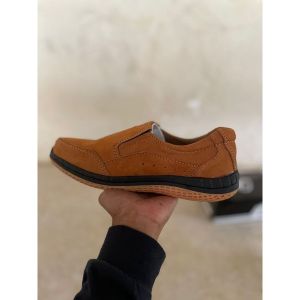 Saman Sepatu Kulit Pria Casual Cokelat