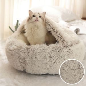 ER52858 for Kitten Puppy 2 In 1 Small Medium Sleeping Bag Cave Mat Kennel Indoor Cat Bed Dog Bed Pet House Cat Cushion