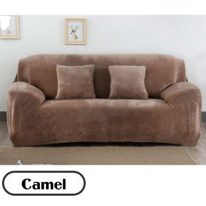 Velvet Plush Sofa Covers 1/2/3/4 Seats Solid Color Couch Cover L Shaped Sofa Cover Protector Bench Covers