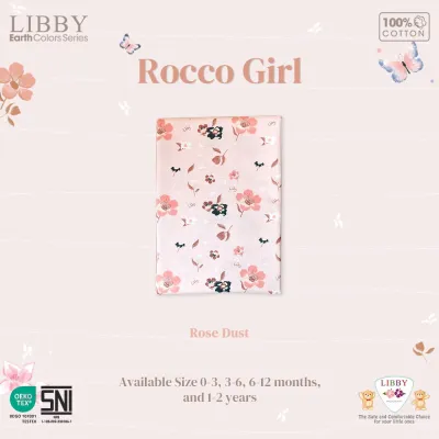 Libby 1 Pc Bedong Bayi Motif Girl Baby Swaddle Rocco Girl Bedong Kain Kartun 110x90 cm Jumbo