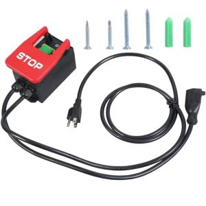 Multipurpose Emergency Stop Safety Switches Convenient for Power Tool and Table 120V Single Phase Operations