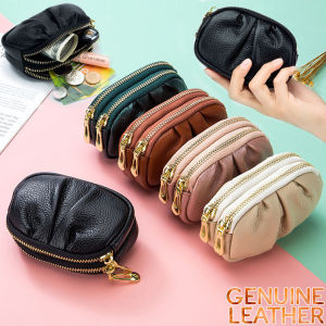 Genuine Leather Womens Coin Purses Clutch Bag Pouches Wallets Small Fashion Bags High Capacity 2022 New
