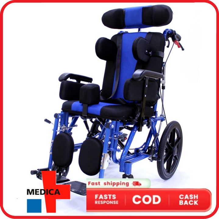 Cerebral Palsy Wheelchair Reclining Wheelchair for Cerebral Palsy Foldable  Wheelchair for Pedia or Adult Lazada PH