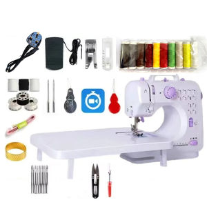 【24H Ship】Portable Sewing Machine Mini Electric Household Manual Repair Sewing 12 Needle Pressing Foot Pedal Beginner