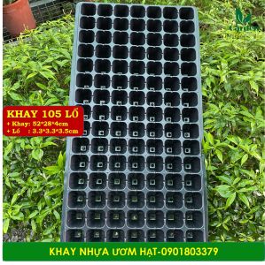 Combo 5 Khay Nhựa Vĩ Nhựa Ươm Hạt Loại Tốt Loại 32 50 72 105 Lổ