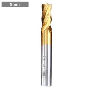 AODDO Phủ Titanium Dao phay đầu cuối Đàn bốn ống 15-10mm Mũi khoan CNC Nhà máy nhôm Mũi khoan xoắn ốc Cắt gỗ