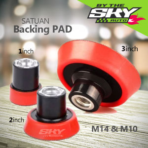 Mini Backing Pad M14/ M10 Tatakan Mesin Poles Bahan Rubber ukuran 1 2 3 inch