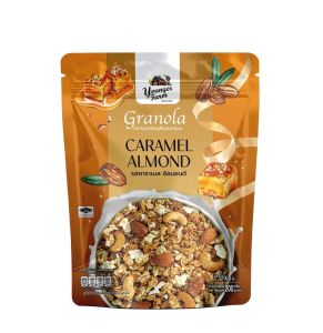 ส่งไว !!! Younger Farm กราโนล่า ธัญพืชอบกรอบ รสคาราเมล อัลมอนด์ 200 กรัม สูตรน้ำตาลน้อย แคลต่ำ Vegan อาหารเช้าสุดคลีน